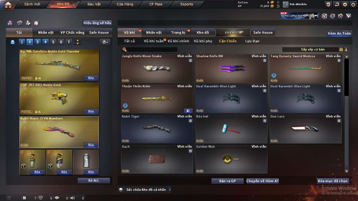 shop acc cf uy tin gia re